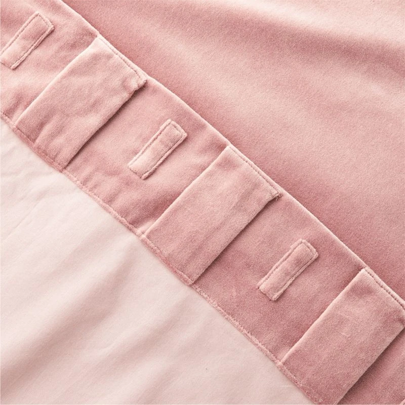 Orchid Mauve Organic Cotton Velvet Window Curtain Panel 48"x84'' 7 Orchid Mauve Organic Cotton Velvet Window Curtain Panel 48"x84'' - Image 5