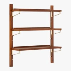 Walnut Modular Single Shelf 39.5" 16 Walnut Modular Single Shelf 39.5" -Furniture Sale WalnutMod39p5SingleShelf3QF18