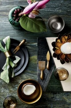 Crisp Rectangular Matte Black Serving Platter -Furniture Sale cruztealglassvaseJN18 1