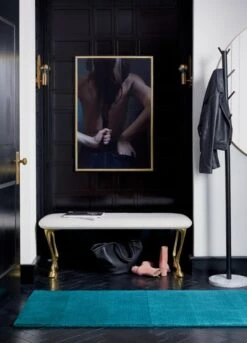 Boulevard Black And Marble Coat Rack -Furniture Sale gallopbenchbackpocketprintJL17