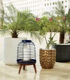 Zen White Clay Indoor/Outdoor Planter -Furniture Sale zenplanterslomanavylanternACAP17